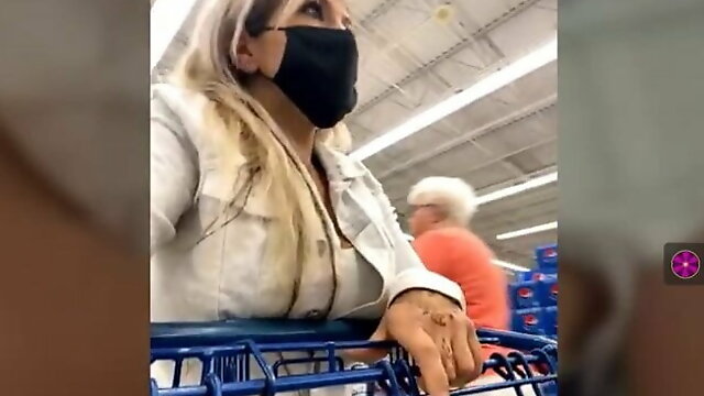 MILF loves to shop and tease