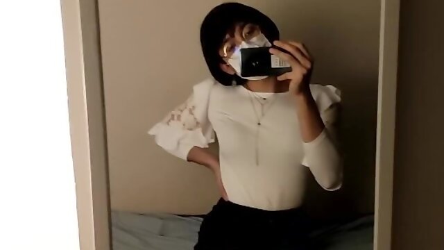  cd femboy in secretary outfit first time using anal til cumming