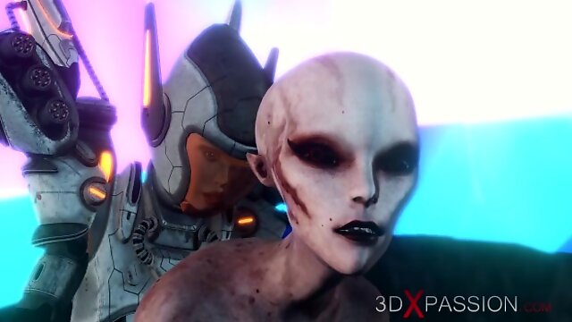Alien Sex, Alien Teen, Space Alien, 3D, Lesbian