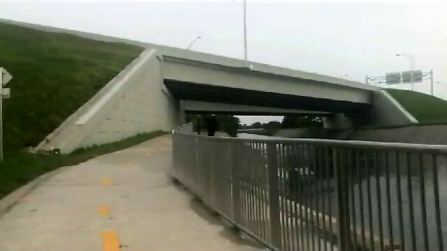 Naked Man Streaking in Public Outside Outdoors.  Big Dick!