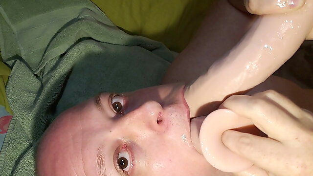 Deepthroat 2 huge dildo pt2