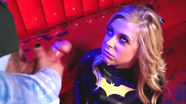 Cutest batgirl gets fucked by Joker for the sake of her loved man