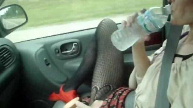 Naughty Wife Squirts In Car
