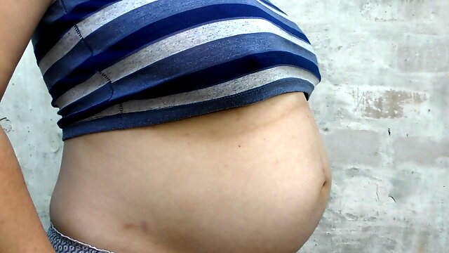 Huge Pregnant Belly, Outdoor Pregnant