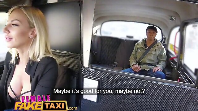 Female Fake Taxi Big tits sexy blonde fucked by her first big black cock