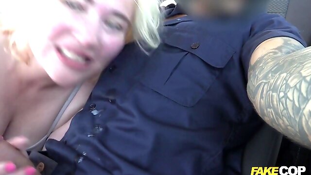 British Blond Hair Girl Humped In Spain By Cop 2 - Fake Cop