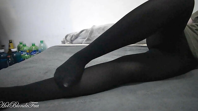 Sexy Legs In Nylons - Miley Grey