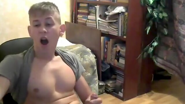 Gay Blond Twink Solo