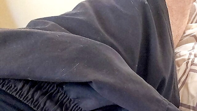 Was trying to not to cum but failed with precum and cum