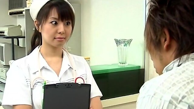 Passionate fucking on the hospital bed with sexy nurse Ai Takeuchi