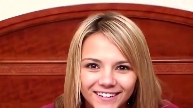 This is Ashlynn Brooke in her first porn video