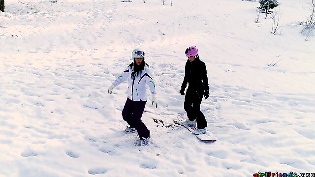 Horny babes drop their clothes to have some naughty fun. HD