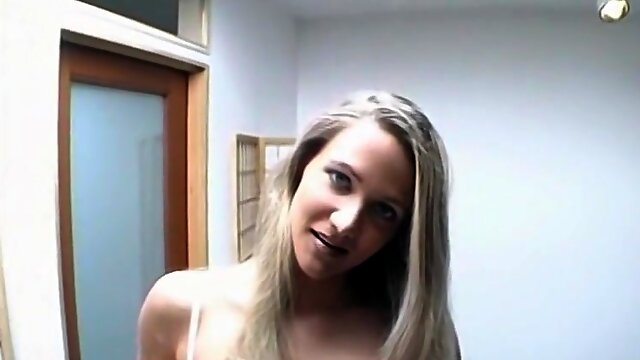 Cute blonde with a tight body and hairy pussy wants to have her mouth and pussy stuffed deep!