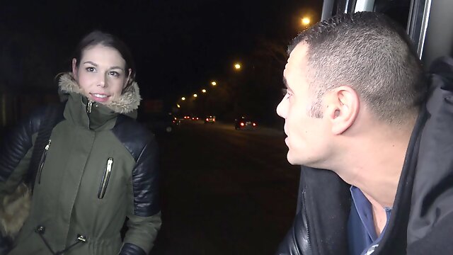 Stranded Jessica is offered a ride and gets pounded in doggystyle