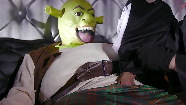 Halloween cowgirl cock riding with masked Amy Pink and her man