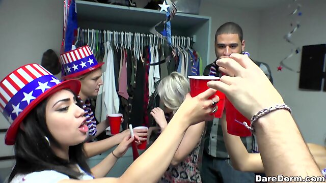 College party turns into an orgy with Nicole Bexley and her friends