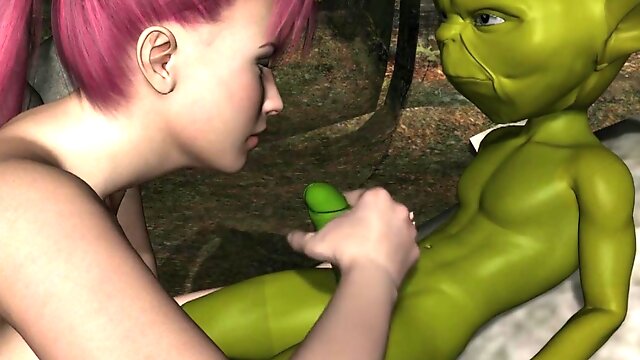 Yoda uses mind tricks to fuck a lone girl in a forest 3D parody porn of Star Wars