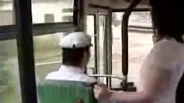 A sex prostitute handjob masturbation in BUS