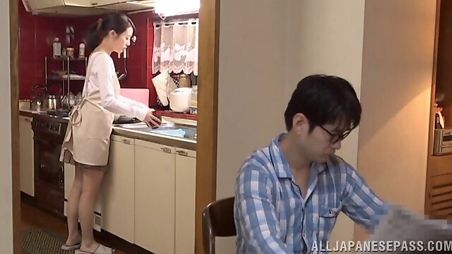 Japanese Cheating, Japanese Housewife, Amateure Schlucken, Japanische Ehefrau Betrügt