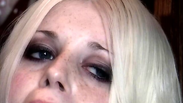 Sexy and lovely porn hottie Charlotte Stokely treats cock a hot and nasty blowjob
