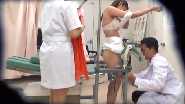 Japanese Beauty Gets Her Pussy Toyed By Her Doctor