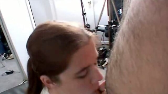 Redhead skank cant stop sucking her horny BFs weiner