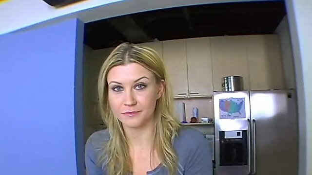 Sara is back for more sex and orgasm in her kitchen