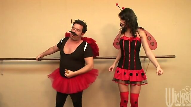 Cheeky Suck & Fuck At Fancy Dress Party