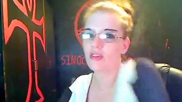 Hot Teasing From A Blonde Teen With Glasses