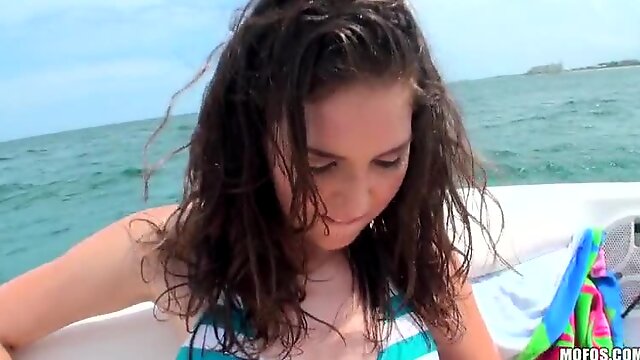Having Sex in the Middle of the Ocean with a Gorgeous Latina  Teen