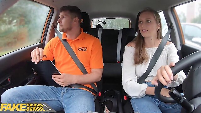 Driving school - Stacy Cruz gets fucked by her driving instructor