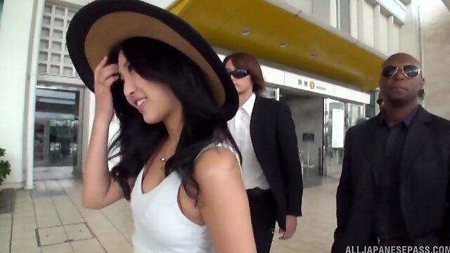 Asian woman picked up and fucked like a whore