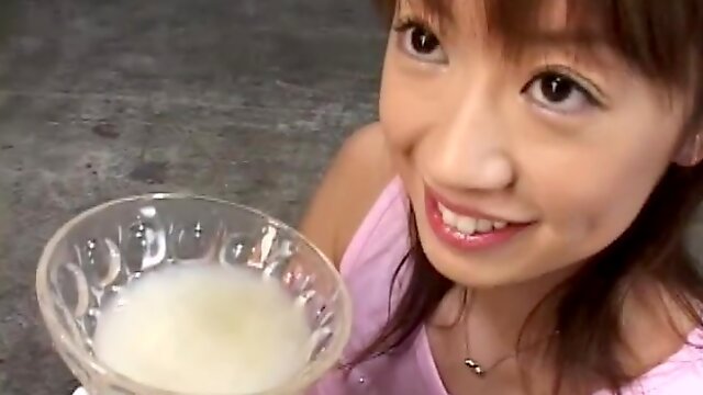 Japanese chick swallows plate of sperm