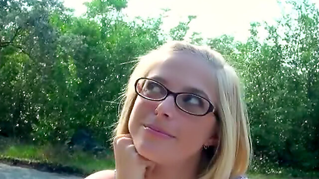 Titjob Blonde Glasses