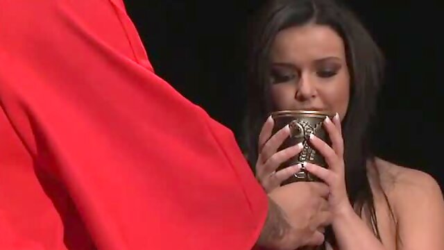 Chick fucked at occult ceremony