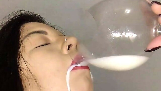 Drinking milk