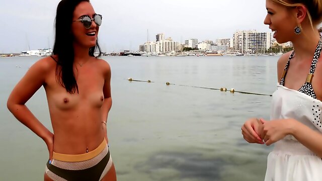 Topless Beach, Ibiza, Small Tits