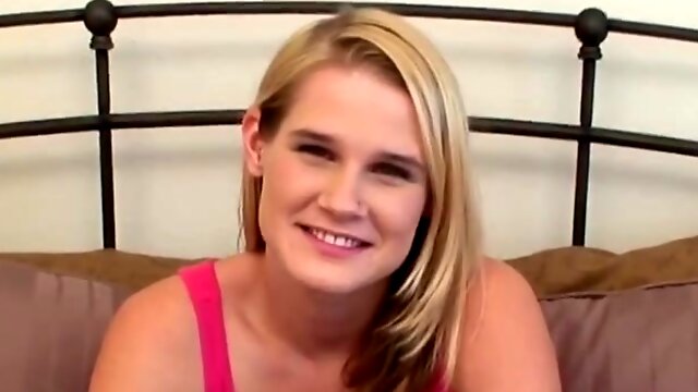 18yr old wholesome newbie sucks cock in this video