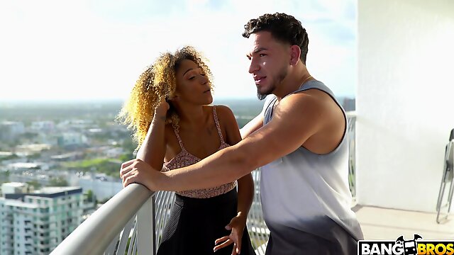 Naughty mature Britney Amber sucks the same dick as Kiki Star