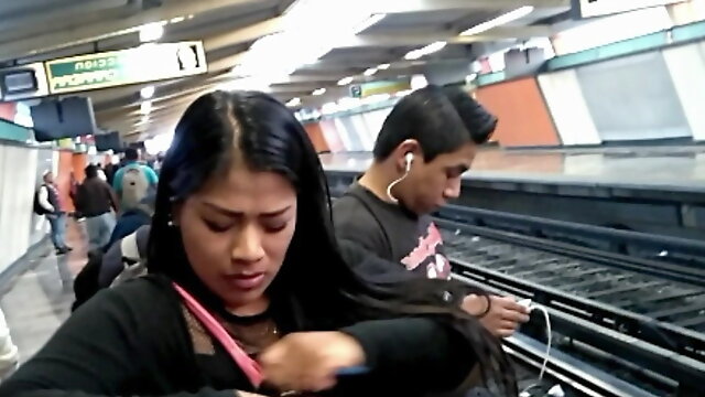 Brunette girl in the metro, how beautiful you are