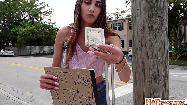 Close up POV video of street hooker Natalia Nix getting fucked