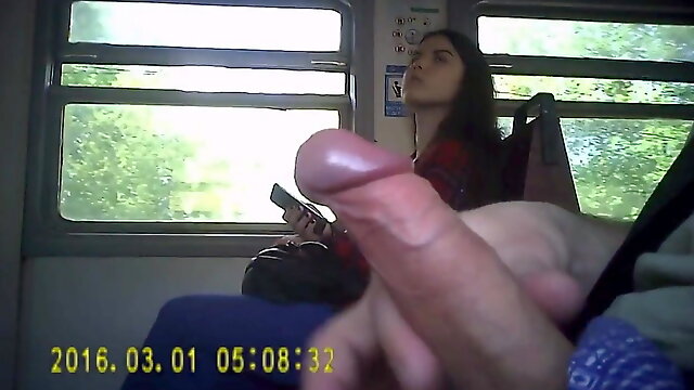 Flashing dick in Russian train