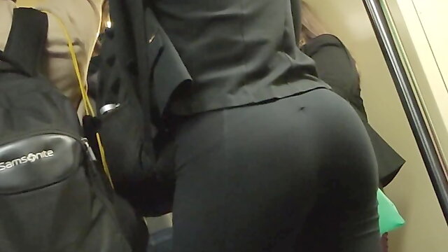 Nice ass in the train