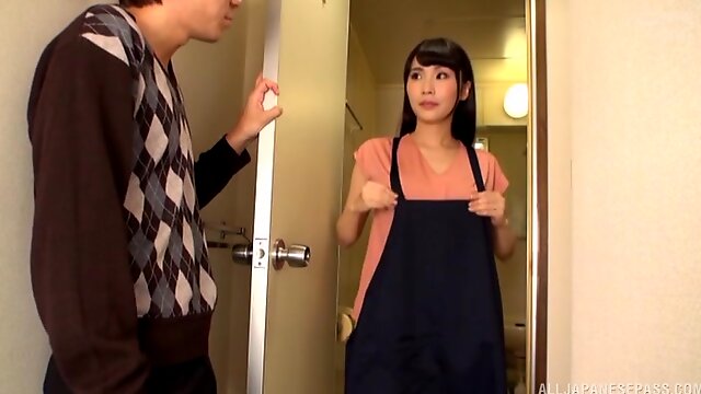 Passionate fucking all over the house with a cock hungry Japanese model