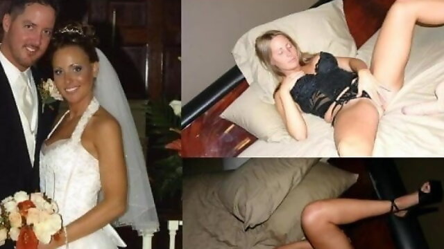堕落した花嫁。妻になる前後のハメ撮り動画