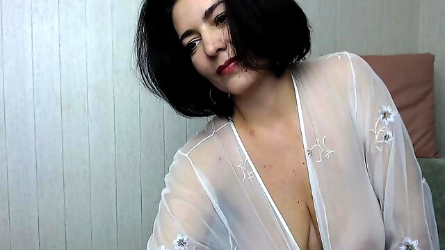 Hot wife striptease on webcam