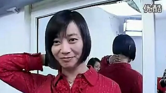 Chinese whore cuts hair