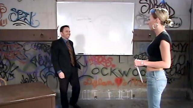 Submissive dude gets tied up and humiliated by Audrey Leigh