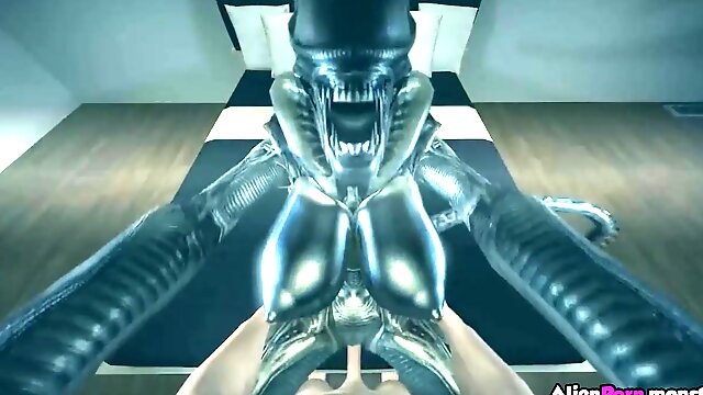 Big cock alien fucking hard at blonde Samus Aran