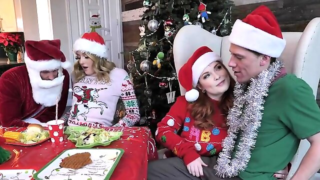 This Christmas, redhead MILF, Summer Hart, has a lot on her mind